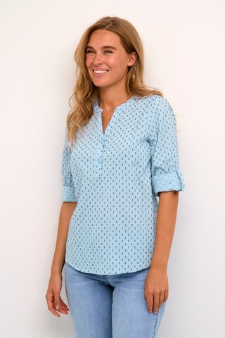 Kaffe Blouse 'Silona' in Blauw: voorkant