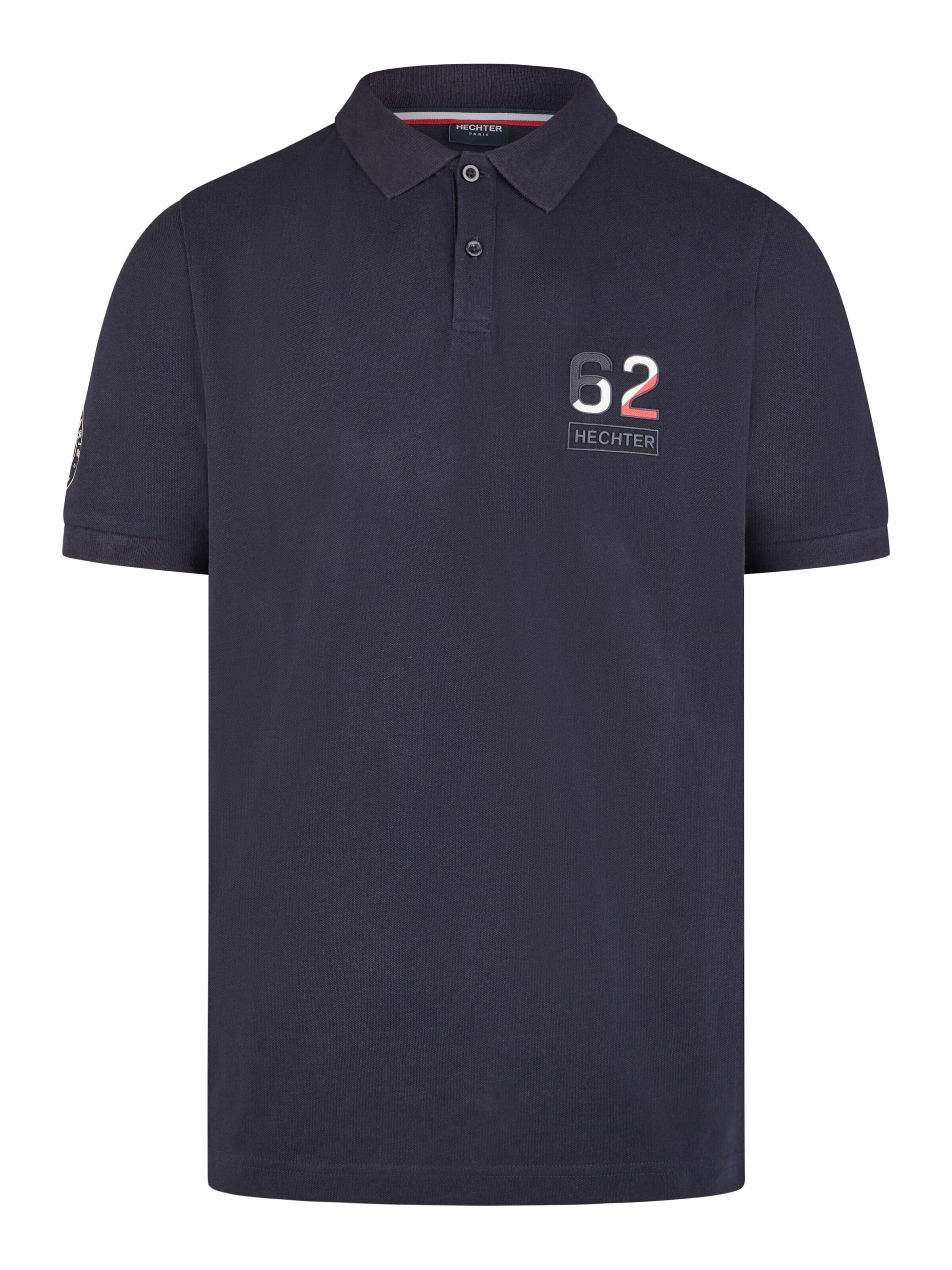 T-Shirt HECHTER PARIS en bleu : devant