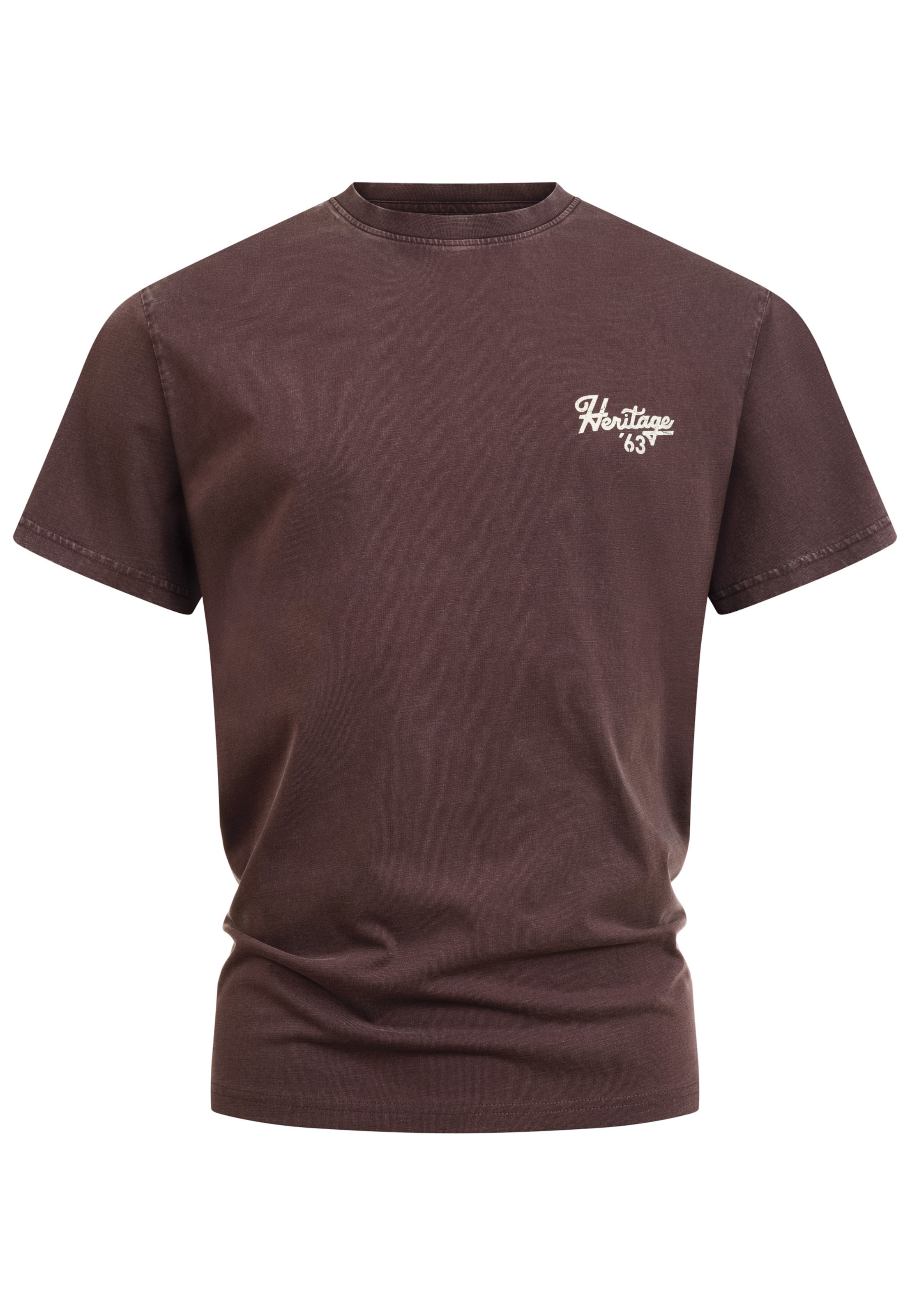 INDICODE JEANS Shirt 'INHeritage' in Brown: front