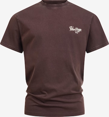 INDICODE JEANS Shirt 'INHeritage' in Bruin: voorkant