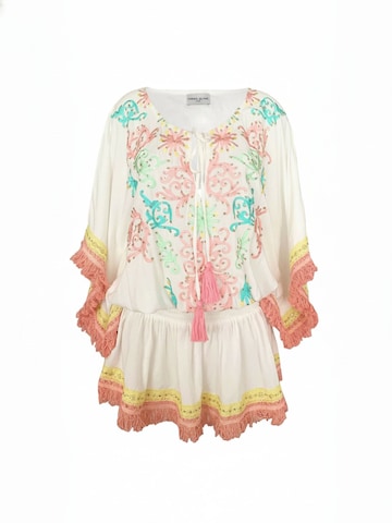 Miss June Dress 'Robe Courte Sejla' in White: front