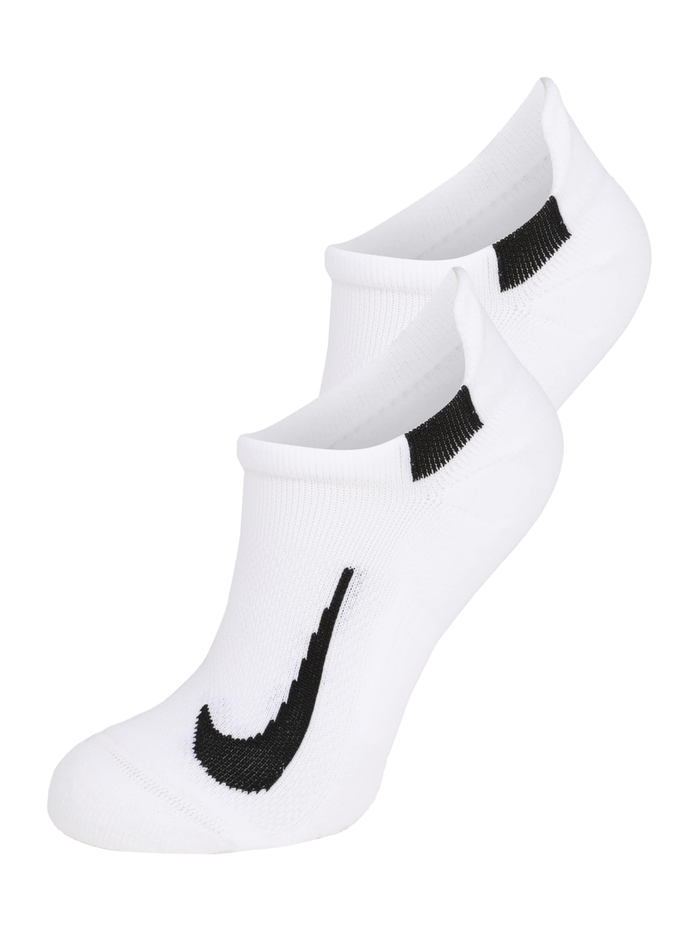 NIKE Αθλητικές κάλτσες 'Multiplier' σε λευκό: μπροστά