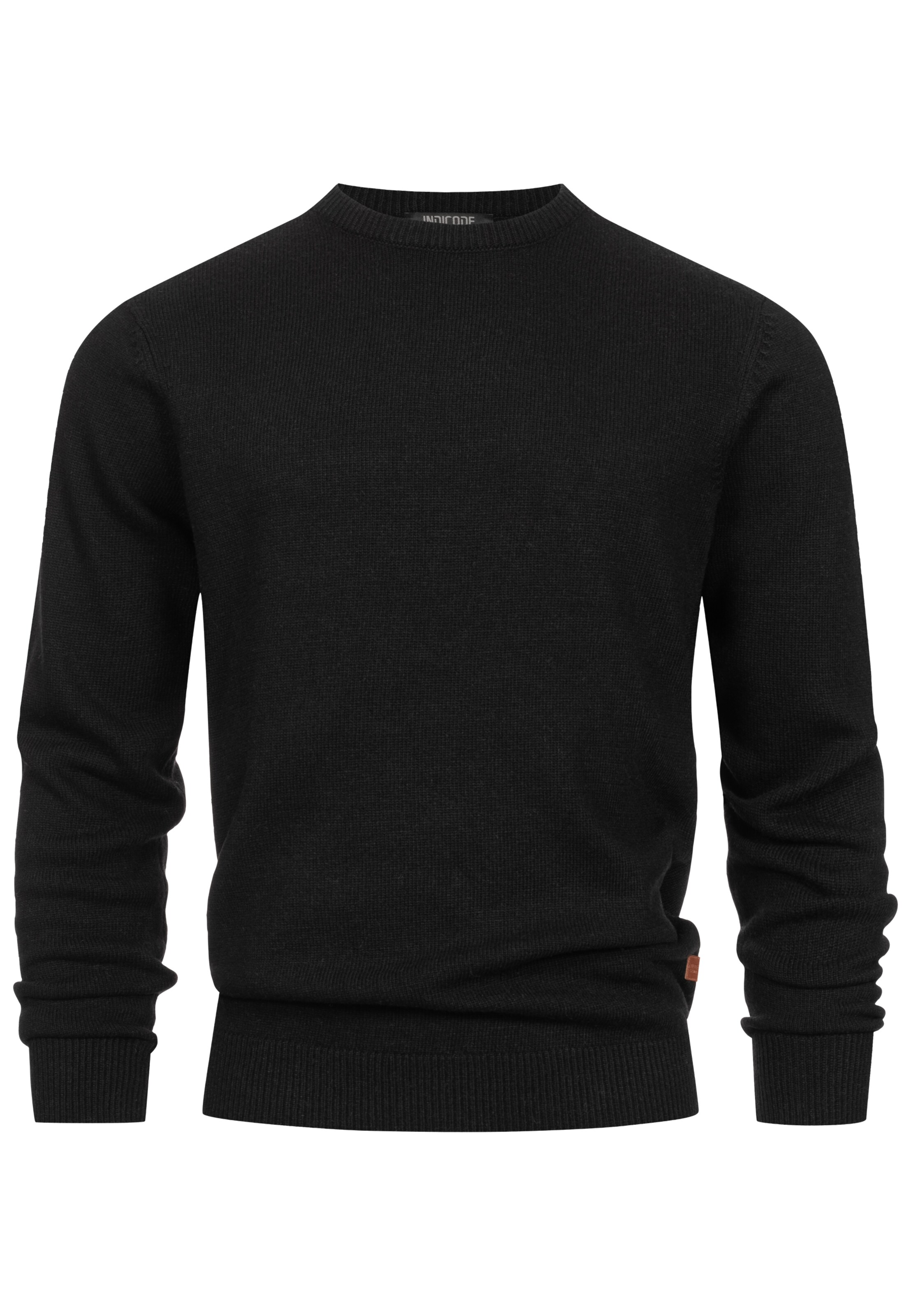 INDICODE JEANS Sweater 'INMargous' in Black: front
