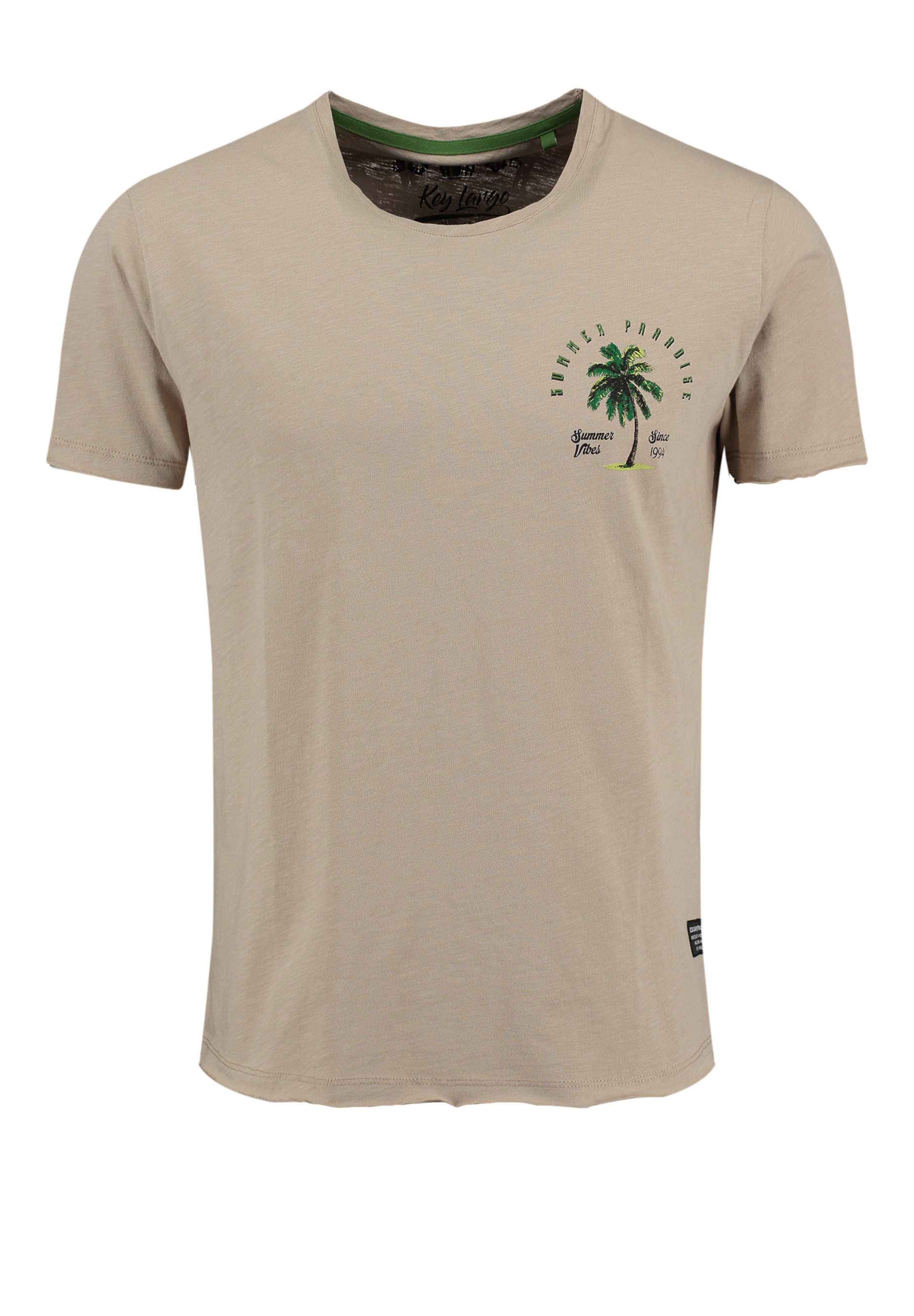 Key Largo Shirt 'San Diego' in Beige: voorkant
