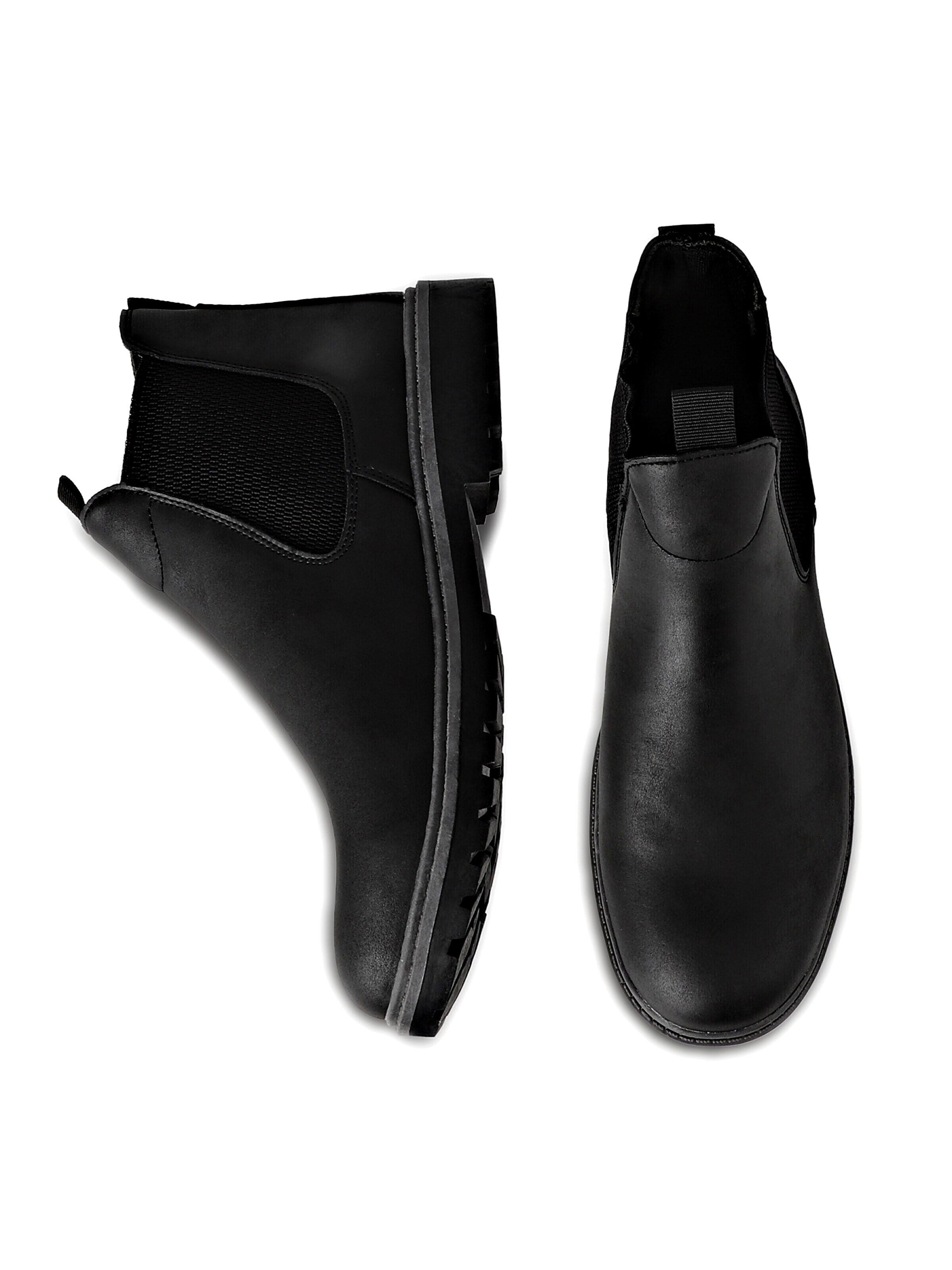 Chelsea Boots 'TIESTRA Herren Chelsea Stiefel, Pull On Knöchel Stiefel mit Griff Sohle' Tiestra en noir