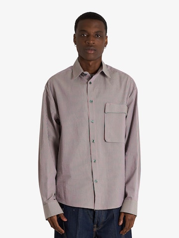 Coupe regular Chemise Yes London en rose : devant