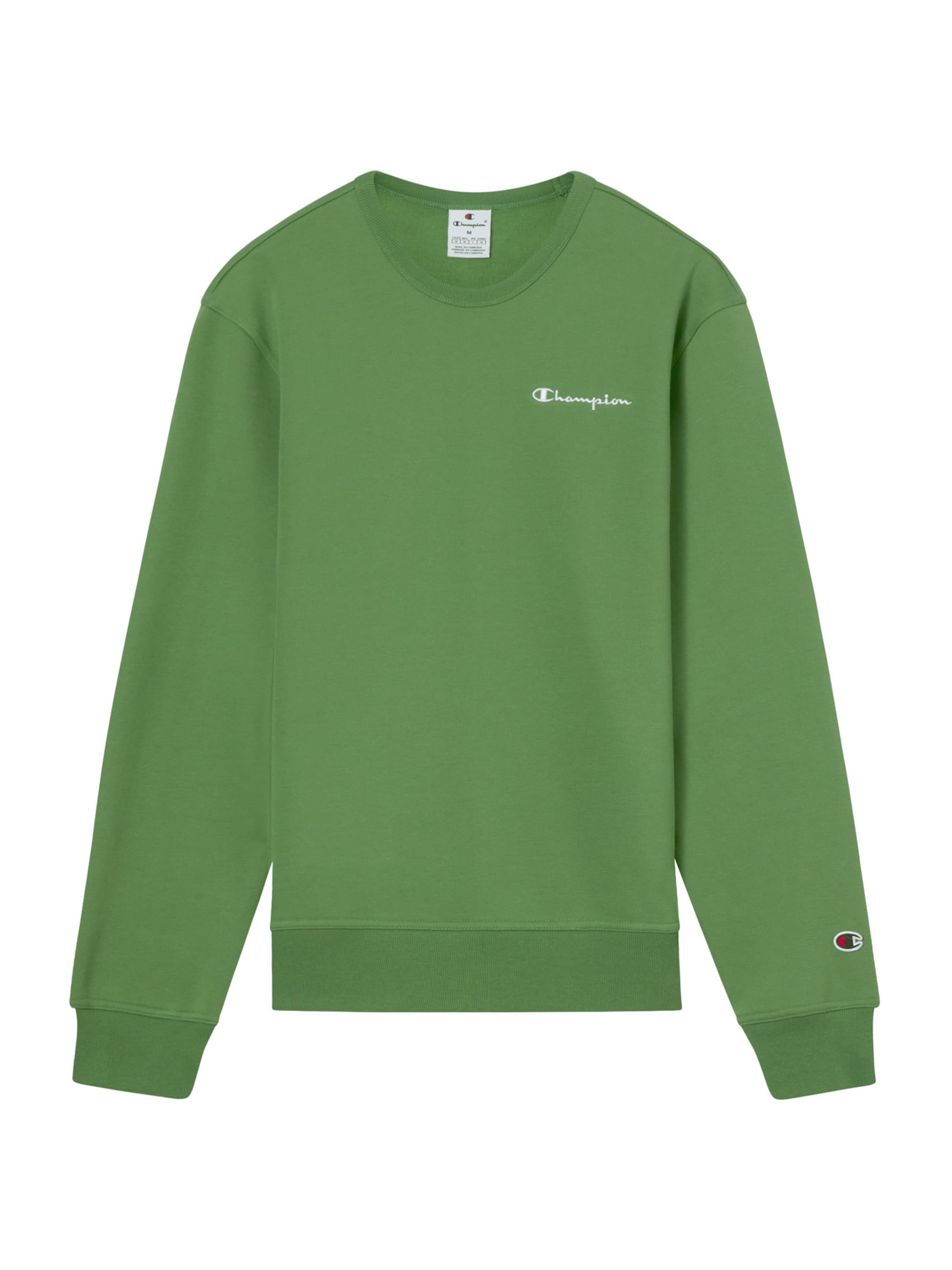 Champion Authentic Athletic Apparel Sweatshirt in grün / weiß, Produktansicht