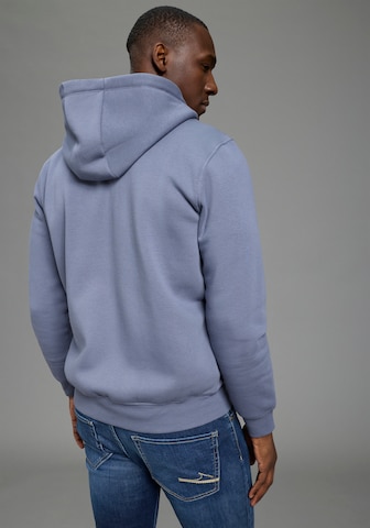 DELMAO Sweatjacke in Blau