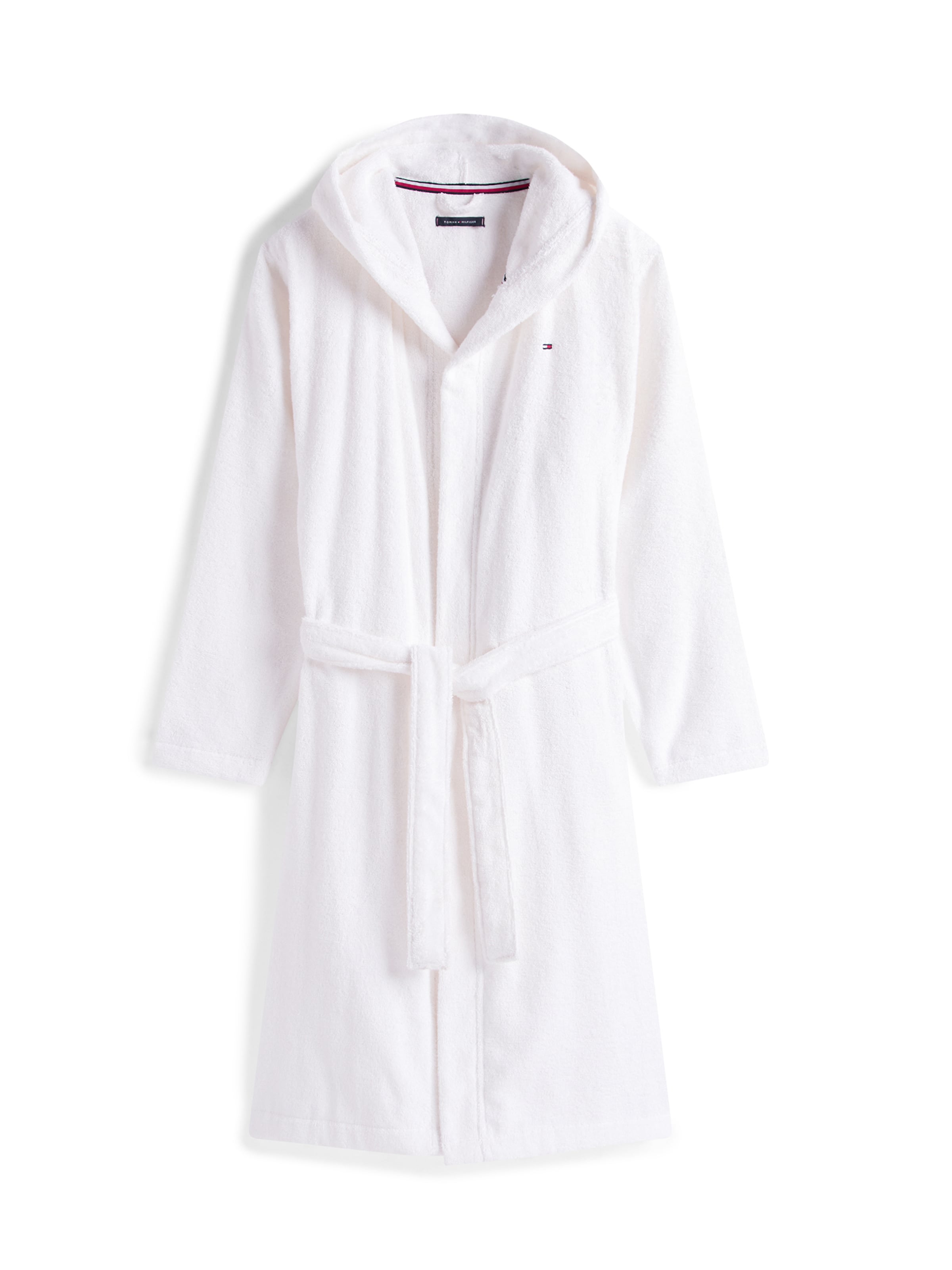 Tommy Hilfiger Underwear Hosszú fürdőköpeny - fehér: elől