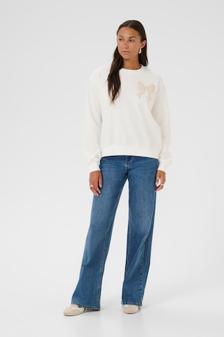 Kaffe Sweatshirt 'Elenora' i hvid