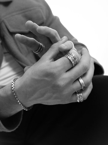 REYTEL Armband 'El CAMINO' in Zilver