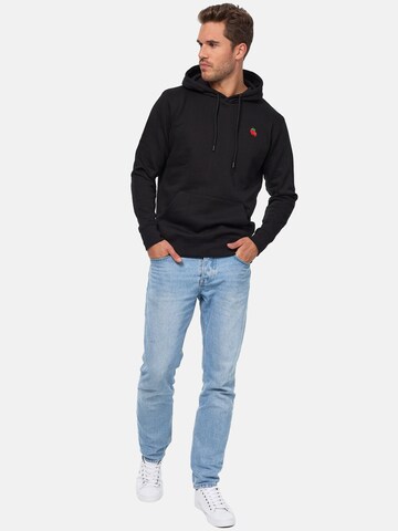 Mikon Sweatshirt 'Erdbeere' in Zwart