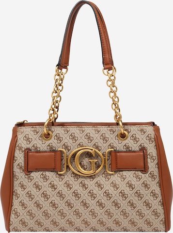 Borsa a spalla 'Aviana' di GUESS in beige: frontale