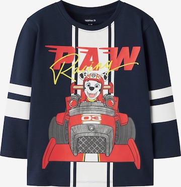 T-Shirt 'NMMOLIVER PAW' NAME IT en bleu : devant