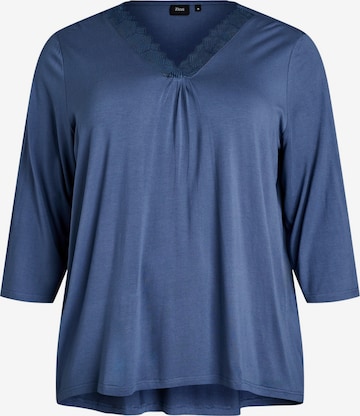 mėlyna Zizzi Pižaminiai marškinėliai 'Mhali': priekis