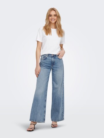 ONLY Wide Leg Jeans 'Vela' i blå