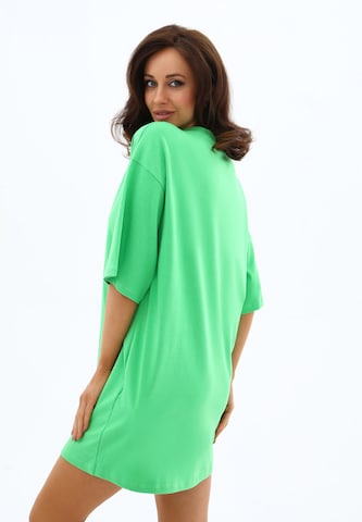 Awesome Apparel Oversized Dress in Green
