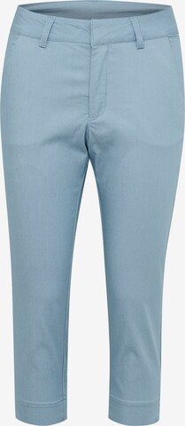 Kaffe Slimfit Broek 'Lea' in Blauw: voorkant