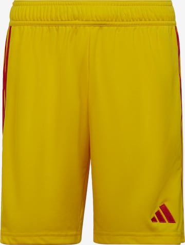 ADIDAS PERFORMANCE Regular Workout Pants 'Tiro 23 League' in Yellow: front