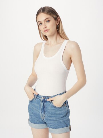 WEEKDAY Top w kolorze niebieski: przód