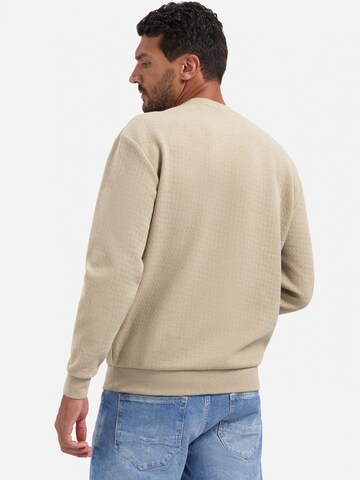 Sweat-shirt No Excess en beige : derrière