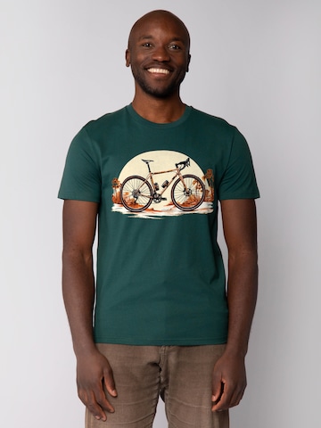 T-Shirt 'Gravelbike' Watapparel en vert : devant