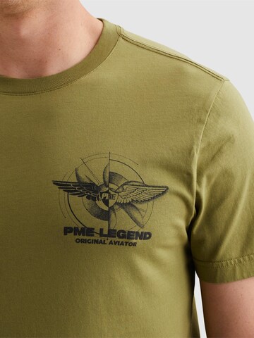 PME Legend T-shirt 'T-shirt in jersey with small artwork on the chest' i grön