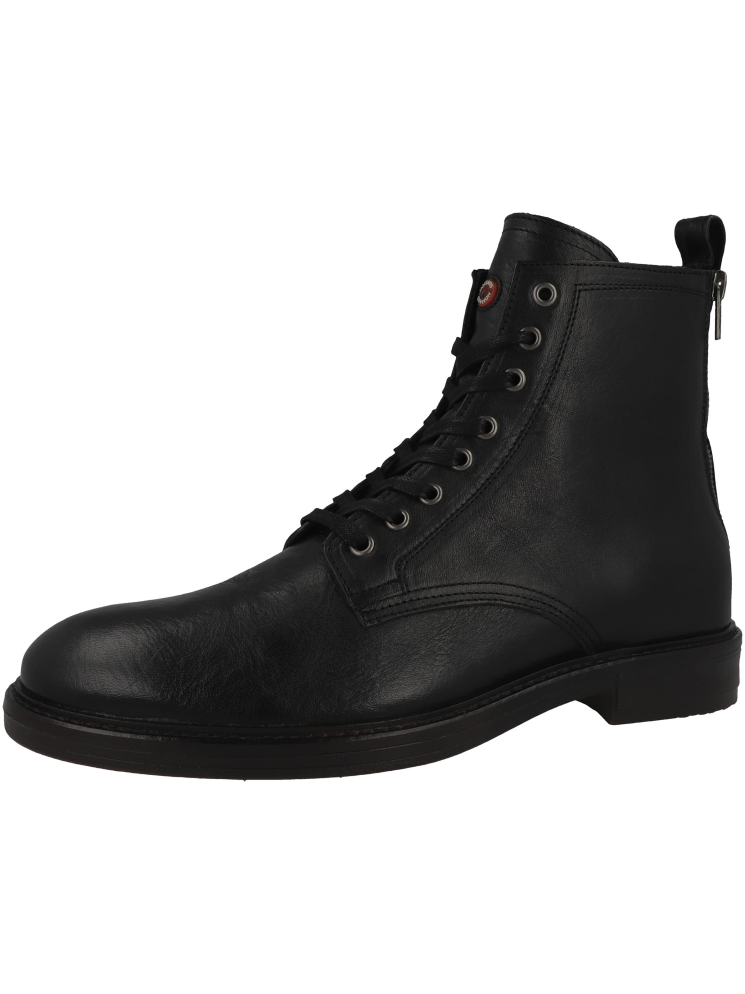 Bottines à lacets 'Wring' NOBRAND en noir : devant