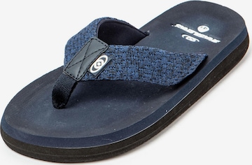 Brasileras - Zapatos para playa y agua 'Puff Marbled' en azul: frente