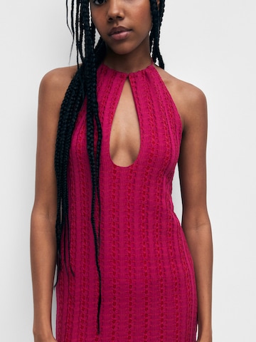 Pull&Bear Knitted dress in Pink