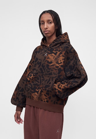 JordanSweater majica 'Brooklyn Fleece' - smeđa boja: prednji dio