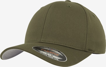 Cappello da baseball di Flexfit in verde: frontale