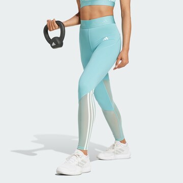 ADIDAS PERFORMANCE Skinny Παντελόνι φόρμας 'Hyperglam' σε μπλε