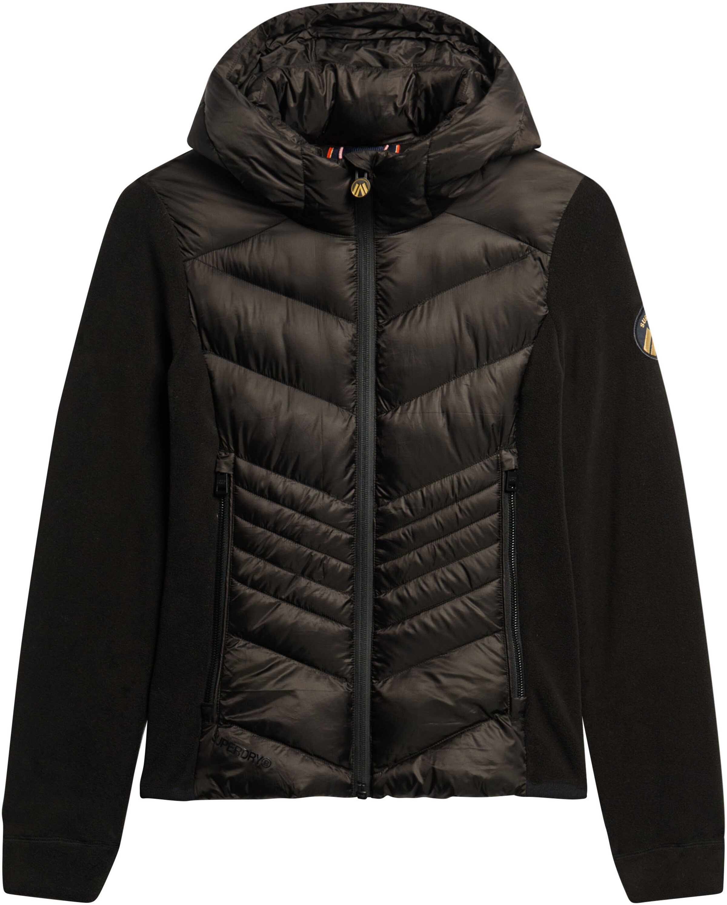 Superdry & Co Fleecejacke 'Storm' in Schwarz: Vorderseite