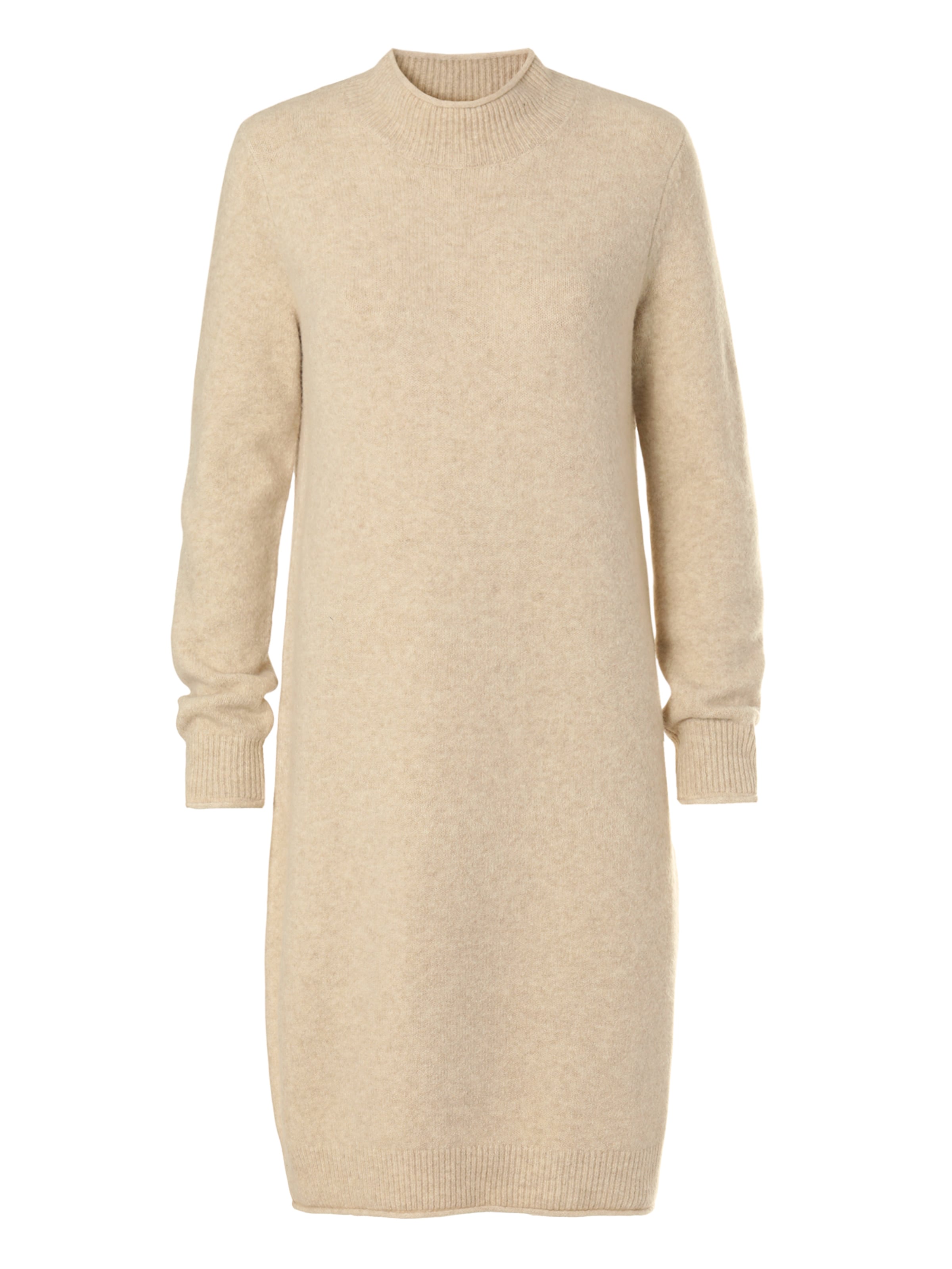 TATUUM Kootud kleit 'ELIS', värv beež: eest vaates