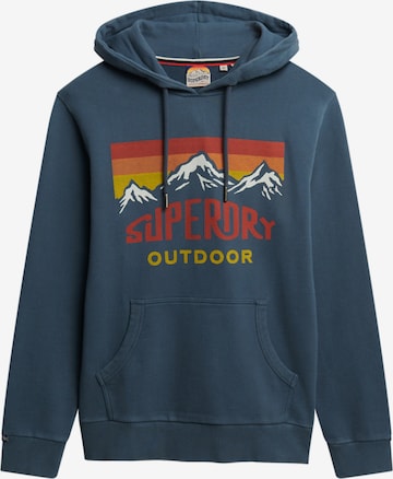 Superdry & Co Sweatshirt 'Mountain' in Blauw: voorkant