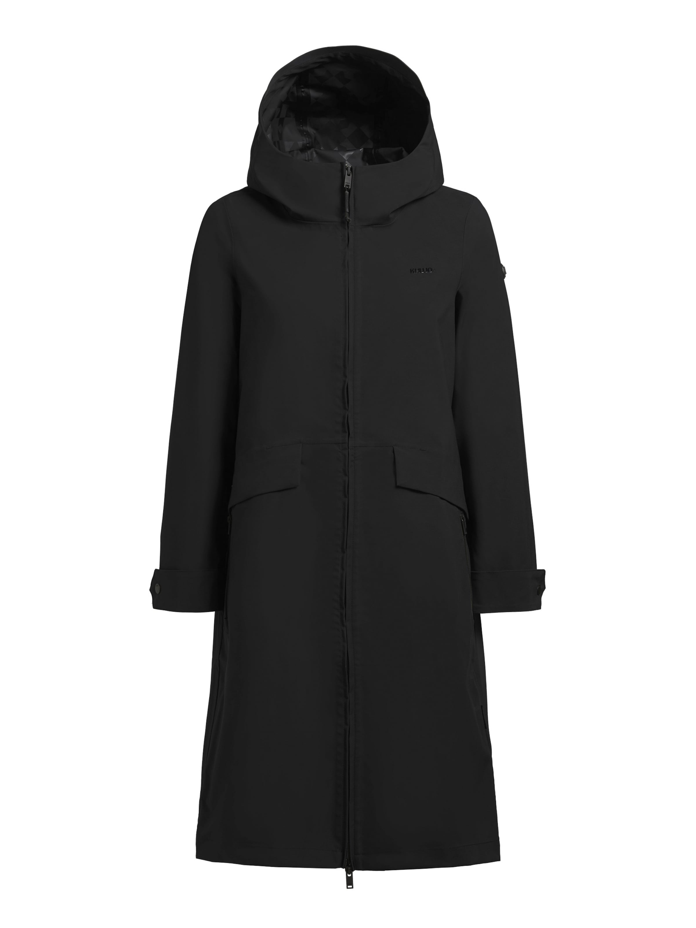 khujo Přechodný kabát 'Femke' – černá: přední strana