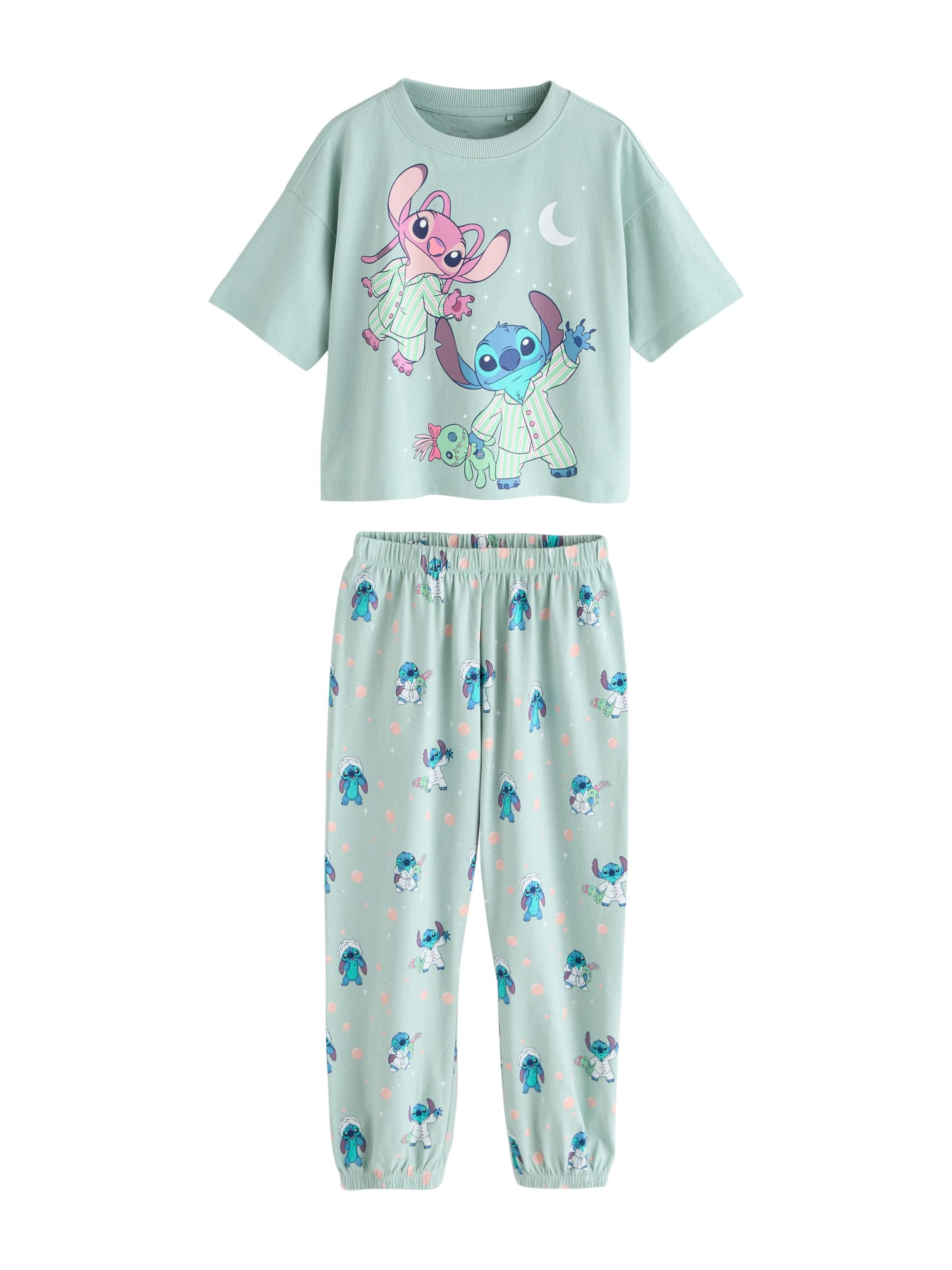 Next Pajamas 'Lilo & Stitch' in Green