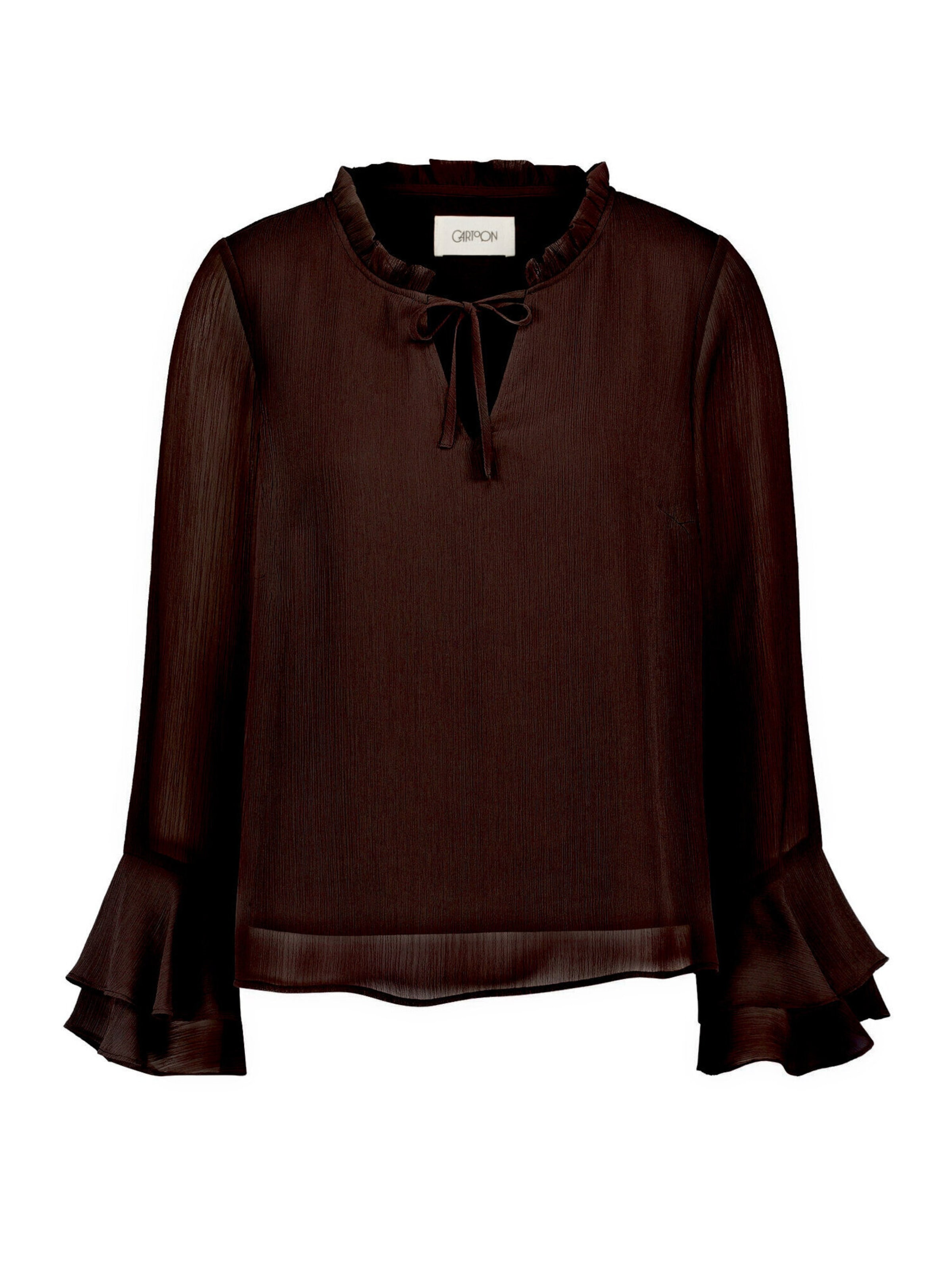 Cartoon Blouse in Bruin: voorkant
