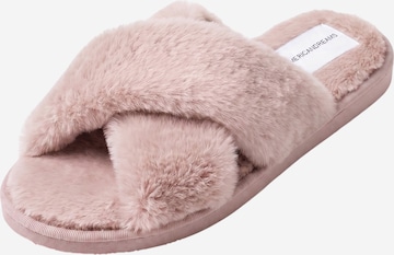 americandreams Hausschuh 'Lou' in Pink: Vorderseite