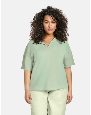 SAMOON Shirt in Groen: voorkant