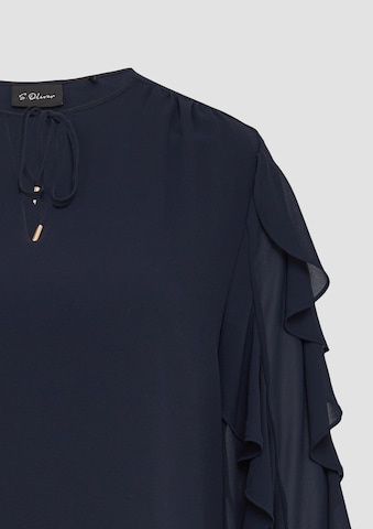 s.Oliver BLACK LABEL Bluse in Blau