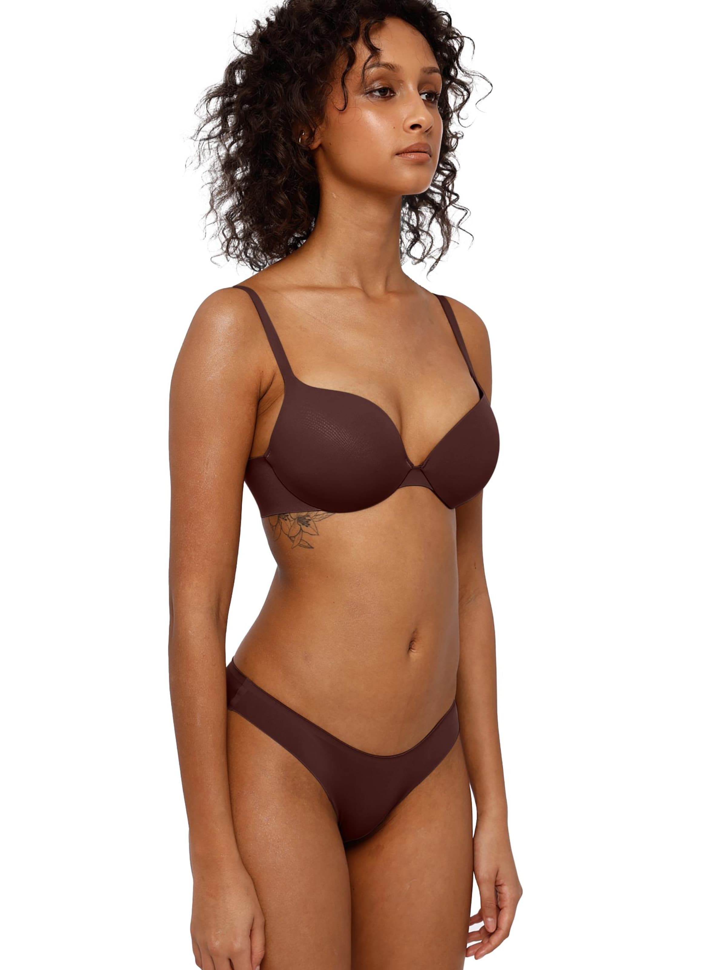GOD SAVE QUEENS Push-up BH 'Second Skin Ultimate Push-Up Bra'‌‌‌‌‌‌‌‌‌ in Braun