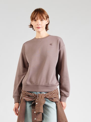 Felpa di Calvin Klein Jeans in lilla: frontale