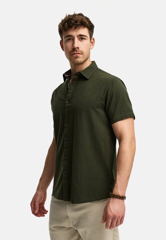 INDICODE JEANS Regular fit Overhemd 'Maribo' in Groen