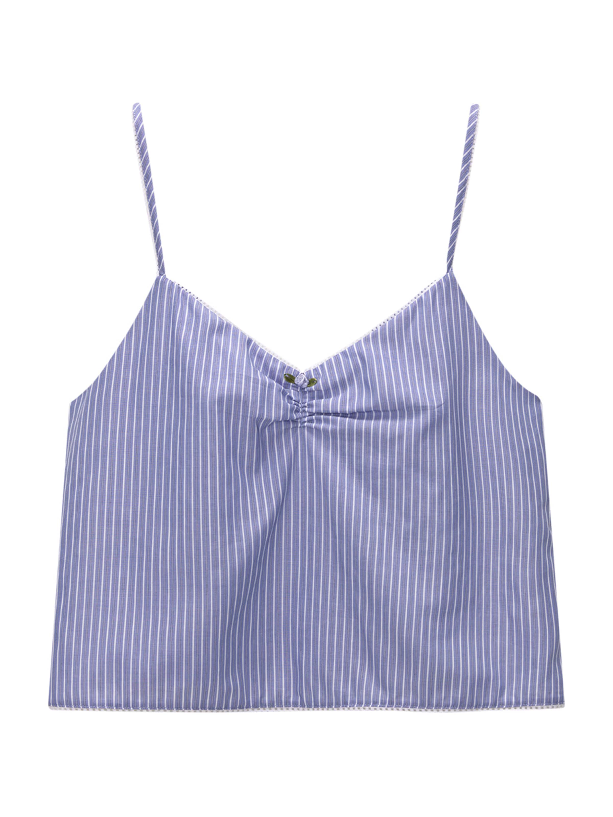 Pull&Bear Top in Blauw: voorkant