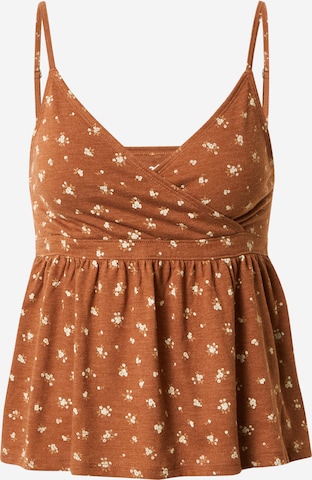 HOLLISTER Top in Brown: front