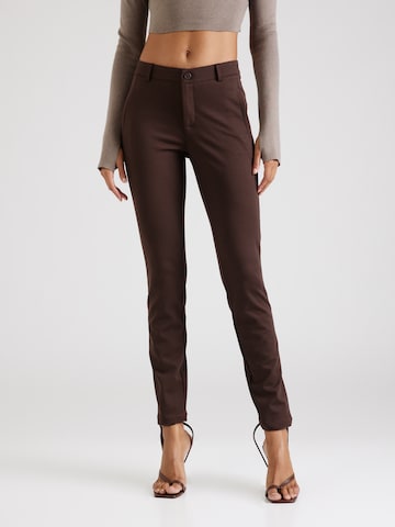 Fransa Slim fit Chino Pants 'LANO TESSA' in Brown: front