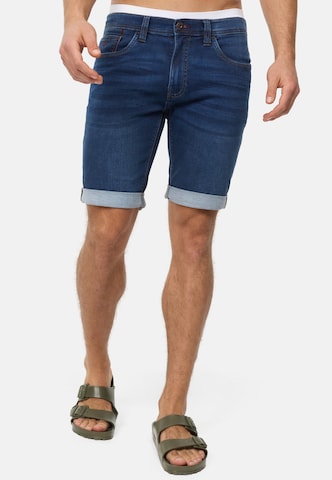 INDICODE JEANS Regular Jeans 'Delmare' in Blauw: voorkant