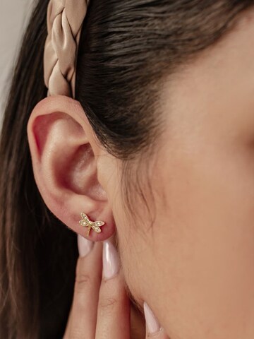 Hey Happiness - Pendientes 'Dragon Whisper' en oro